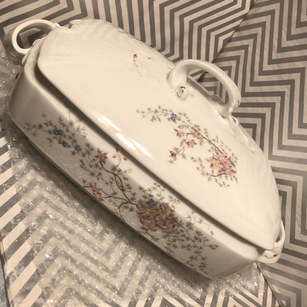 Limoges France Antique Porcelain China Server